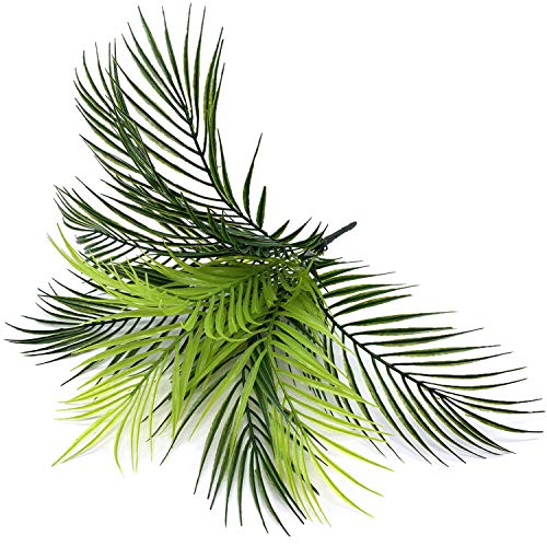 Artificial Plants, MASUMARK SM Fake Greenery Plastic Palm Tree Shrubs Bushes Grass Home Garden Kitchen Room House Outdoor Window Box Indoor UV Resistant Wedding DIY Decor Christmas Decoration - 1 Pack - color: Palm Tree/ 1 Pack