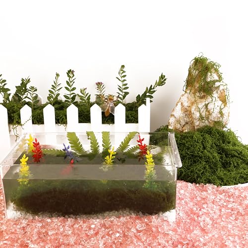 Caiyjhao Simulated Green Moss Crafts, Flowerpot Decorative Fillers, Green Decorations in the Center of the Dining Table, Indoor Flowerpots, DIY ，Weddings, Easter, Party Decorations (5.29 Oz) - color: dark green, size: 150g