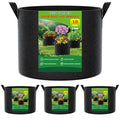 FEED GARDEN 10 Gallon Grow Bags 4 Pack – 300G Thickened Fabric Plant Pots with Reinforced Handles, Breathable Drainage Planters for Vegetables, Tomatoes, Herbs, Indoor & Outdoor Gardening - size: 10 Gallon