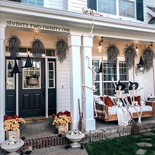 RECUTMS Artificial Hanging Plants 4Pcs Faux Hanging Vines Black Faux Ivy Vines Flowers Halloween Thanksgiving Decoration Indoor Outdoor Garden Wedding Balcony Room Decor (Black) - color: Black-hanging