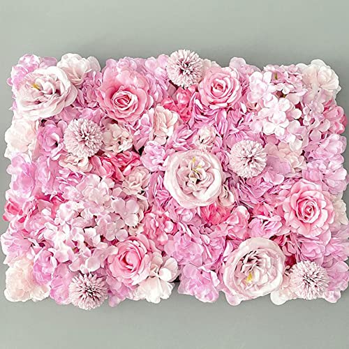 FagusHome Silk Hydrangea Heads 36 Pcs Artificial Flowers Heads and 3 Dozens Stems Fake Hydrangea Flowers with Stems for Home Wedding Decor (Dark Pink) - color: Dark Pink