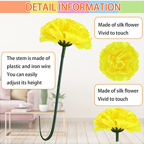 Syhood 50 Pcs Artificial Marigold Flower Bulk Decorations Mexican Flores Artificiales Fiesta Party Decorations for Mexican Backdrop Party Floral with Stems DIY Marigold Garland - color: Mixed Colors