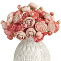 Letjolt Ranunculus Artificial Flower Deep Pink, 18 Pcs | Silk, Wedding Bouquet, Engagement Centerpieces, Bridal Shower Decorations - color: Deep Pink