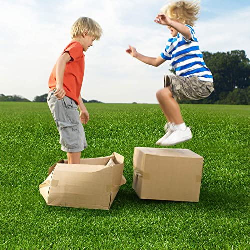 Premium Artificial Grass 3' x 12' Outdoor Rug, 1.38" Realistic Thick Turf for Garden, Yard, Fake Lawn, Dogs Synthetic Grass Mat, Rubber Backed with Drainage Holes, Customized Sizes - size: 3' x 12'