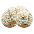 XCHI Wildflowers Cat Daisy Spring Round Placemats Set of 4 Summer Table Mats for Party Home Kitchen Dining Table Decorations 14x14 Inch - size: 14x14 Inch