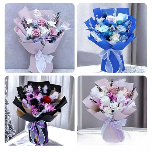 Flowers for Bouquet Women Mom Grandma Wife Friends - color: C
