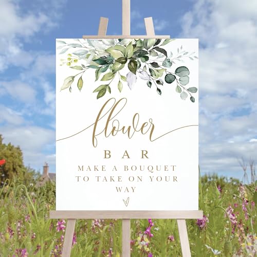 Wildflower Bridal Shower Flower Bar Sign, Bloom Bar, Make A Bouquet, Colorful Florals Unique, Love In Bloom Bridal Shower Decorations - color: Flower #10