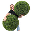 365 Curb Appeal 23" XL Topiary Balls (Better Than A Boxwood, 2 Topiary Balls (4 Halves)) - color: Better Than a Boxwood, size: 2 topiary balls (4 halves)