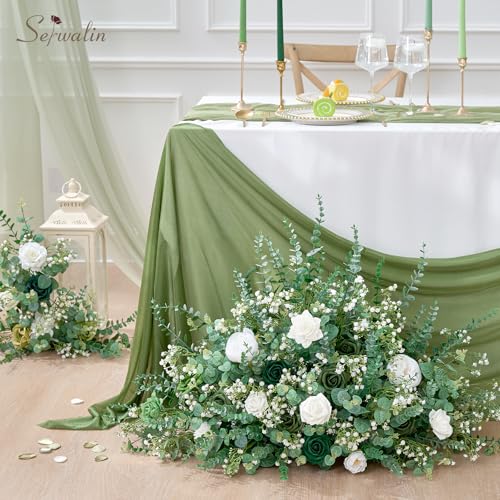 Serwalin 200 Pcs Mixed Artificial Eucalyptus Stems，Babys Breath Artificial Flowers Bulk with Artificial Fake Greenery Stems for Wedding DIY Bouquets Floral Arrangement Home Decor - size: 200pcs
