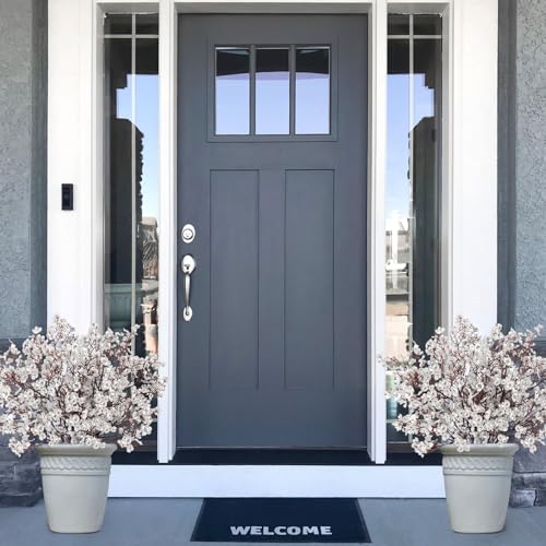 Babys Breath Artificial Flowers, 8 Bundles Real Touch Silvery Fake Flowers Silk Flowers Bulk for Vase Home Office Wedding Spring Christmas Indoor Outdoor Centerpiece Table Party Decorations - color: Silver, size: 8 Bundles