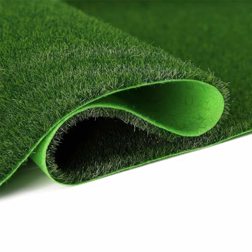 CP418YG Artificial Model Grass Mat Trains Grass Green 40 x 99cm or 16"x 38"for Decoration Craft Scenery Model DIY (8mm(0.31inch)) - size: 8mm