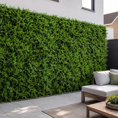 3rd Street Inn Artificial Greenery Wall Panels for Privacy - 4-Pack - color: Lady Fern