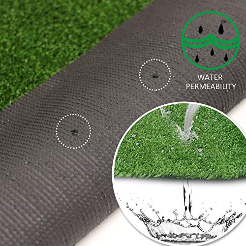 Synthetic Artificial Grass Turf for Garden Backyard Patio Balcony,Drainage Holes & Rubber Backing, Indoor Outdoor Faux Grass Astro Rug Carpet,DIY Christmas Decorations for Fence Backdrop (13 FTX 82FT) - size: 13 FTX 82FT