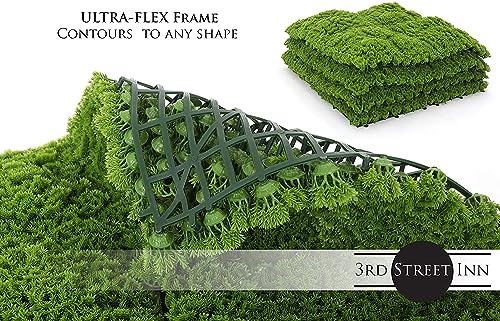 3rd Street Inn Artificial Greenery Wall Panels for Privacy - 4-Pack - color: Moss