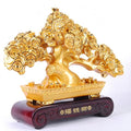 Feng Shui Artificial Bonsai Tree, Handcrafted - Resin Fortune Tree Feng Shui Gift for Abundance Luck and Success,Bring Wealth and Prosperity
