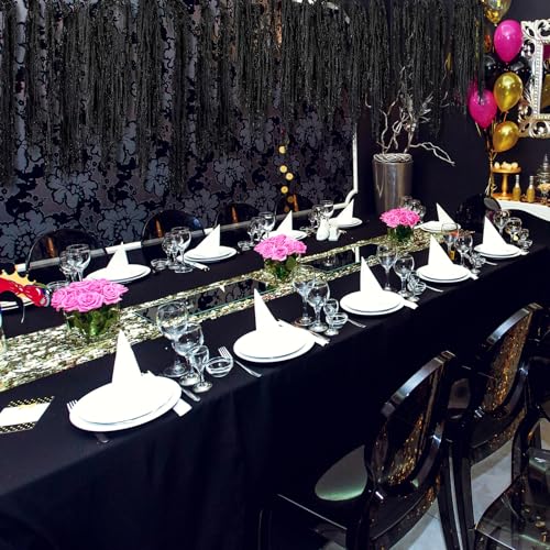Suncalla 12 Pcs Black Spring Natural Dried Amaranthus Hanging Flowers Amaranthus Artificial Flowers for Wedding Arch Bouquet Floral Garland Wall Home Decoration (23 Inch) - color: Black