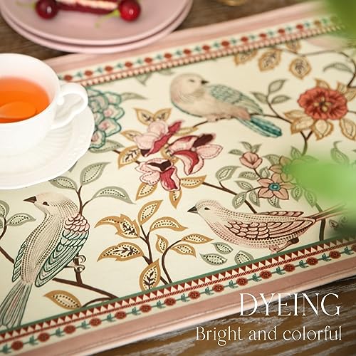 patdrea Velvet French Table Runner Farmhouse for Home Kitchen Dining Decor Parties Family Dinners Wedding 12"*87" - color: Cullom Velvet, size: 12"*87"