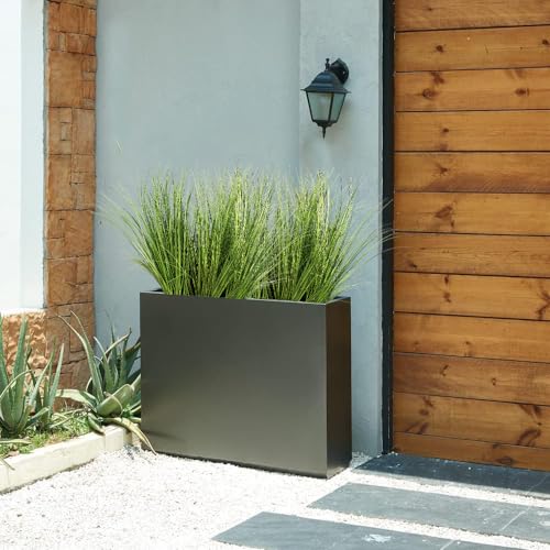 Melorca&Guilla Artificial Plants 6PCS 25.5“ Fake Tall Onion Grass,Faux Grass Plant,Artificial Greenery Shrubs Bushes for Garden Porch Window Box Shop Office Home Décor - color: Large Onion Grass