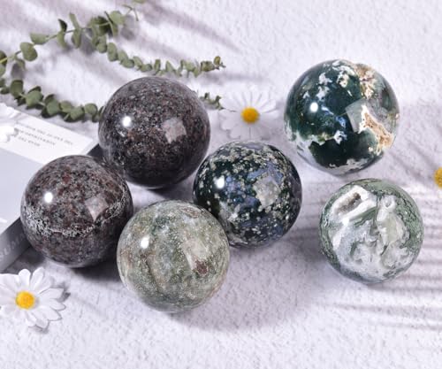 Large Yooperlite Sphere Natural Yooperlite Stone Healing Crystal Ball with Stand Energy Meditation Decor 110-120mm/4.3-4.7" - color: Yooperlite, size: 110-120mm/4.3-4.7"