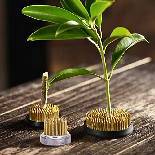 Oumefar Flower Arrangement Decoration Fixing Tool Set Flower Kenzan Iron Wire Scissor Ikebana Kenzan Japanese Flower Holder Tape Kenzan Accessories Kit