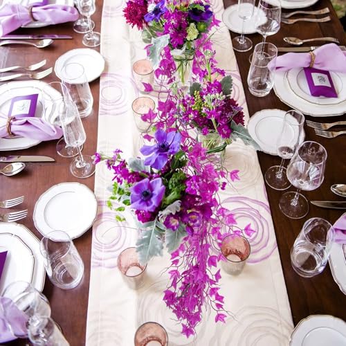 RECUTMS Artificial Garlands Leaf Garland Artificial Ivy Vines Fausse Plante Decorative Room Decor Vines Green Vines Ivy Garland for Decor for Wall House Room Patio Indoor Outdoor Decor(Pure Fuchsia) - color: Pure Fuchsia, size: Ivy Garland