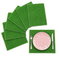 Artificial Grass Patch 6x6 Inch,Realistic Synthetic Turf with Drainage Holes,0.35 Inch Synthetic Garden Grass Tiles Faux Grass Rug for Crafts Patio Wall Decor - size: 6"x6"-8PC