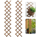 2Packs 13x78in Expandable Wood Wall Trellis for Climbing Plants Outdoor - Lattice Panels for Outside Indoor Balcony Patio Garden, Ideal for Ivy, Vines, Clematis, Roses - style: 2 packs