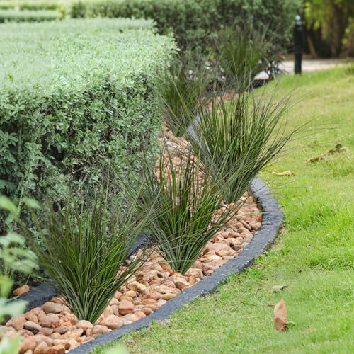 16PCS 17.3" Fake Plants Artificial Wheat Grass Greenery Plastic Plants Fake Grass Artificial Plants for Outdoor Decor Artificial Grass Plant with Greenery Stems for Indoor Home Decoration - size: Short-16PCS