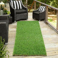 XLX TURF Artificial Grass Runner Rug - 3FT X 15FT Thick & Realistic Outdoor Fake Grass Carpet for Balcony Patio - Pets Friendly Turf Grass for Dogs Potty with Drainage, 1.38" Pile Height - size: 3' x 15' (Rectangular)