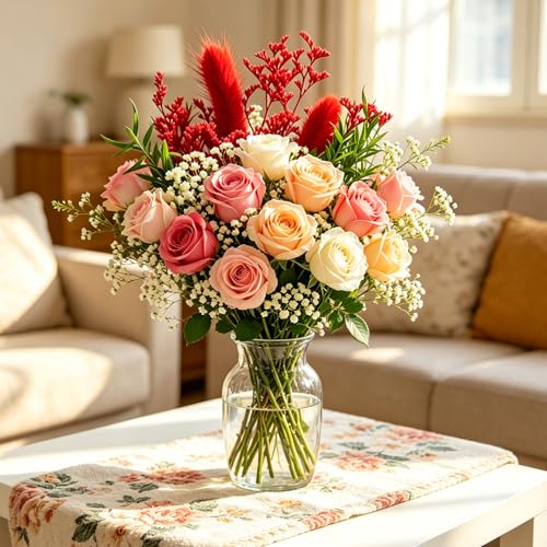 Preserved Flowers for Delivery,Black Rose Bouquet Gift for Women and Mom,Preserved Flowers Bouquet,Birthday Flowers Gifts for Her Grandma Wife Friends,Roses Gift Valentine’s Day Mothers Day - color: Black-bouquet