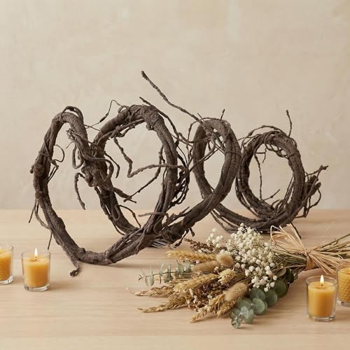 118" Flexible Large Artificial Fake Reptile Plants Tree Branches Twigs Cherry Blossom Liana Wall Hanging Wreath Trunk Stick Vines Garland Wedding Garden X'Mas Halloween Jungle Decoration - size: Large