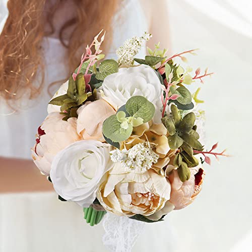 S_SSOY Wedding Romantic Bouquet Bride Bridal Bouquets Bridesmaid Bouquet Artificial Flowers Valentine's Day Party - color: Multi Color