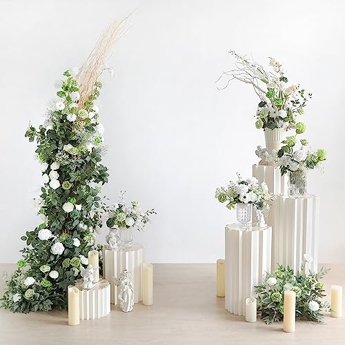 Rose Artificial Flowers Forest Green Ombre Color Foam Fake Roses with Stems 25pcs for DIY Wedding Bouquets Bridal Shower Centerpieces Party Decorations - color: Forest Green