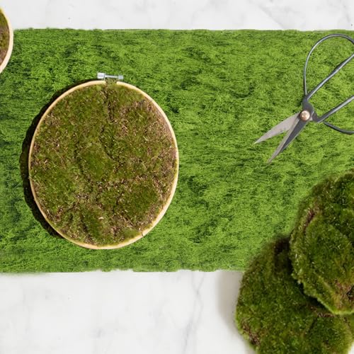 Fake Moss for Crafts 39" x 39" Faux Moss Mat for Plants Indoor Green Artificial Moss Rug for Decorating Planters Crafts DIY Table Centerpieces Fairy Garden Floral Wedding 100 x 100cm - color: 39 X 39 Inch/100x100cm