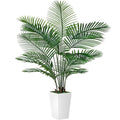 VIVATREES Palm Tree 6FT Artificial, 72in Tall Faux Palm Tree with 15.7 White Planter, Fake Potted Tree for Indoor & Outdoor Home Office Decor - style: 6ft-white