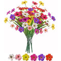 6Bundles Artificial Flowers for Indoor,No Fade Fake Plastic Flowers Faux Plants for Decoration Hanging Planters Garden Porch Window Box Home Wedding Farmhouse (Small Flower)