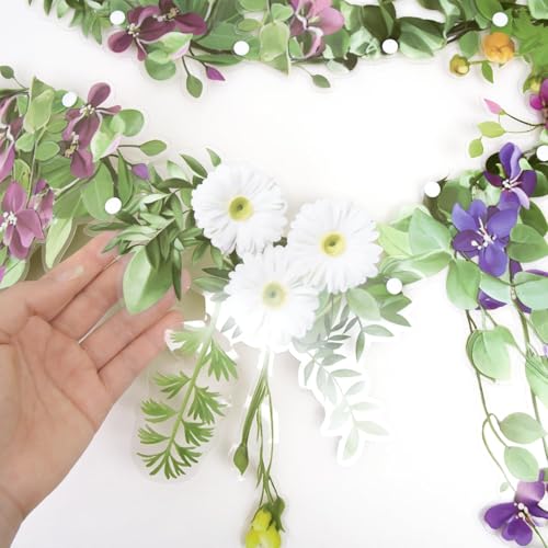 Cheerland Flower Banner Wildflower Garland Floral Party Decorations Whimsical Decor for Enchanted Garden Floral Woodland Theme Picnic Girls Birthday Tea Party Garden Wedding Onederland Baby Shower