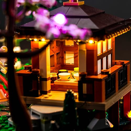 Led Light Kit for Lego Icons Tranquil Garden 10315 Creative Building Set, Decorative Lights are Perfect for Christmas and Halloween Gifts (Lights Only, No Lego Models) - color: 10315 Tranquil Garden, size: Sensing Version