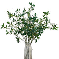 Artificial Greenery Ficus Stems,8 Pcs Decorative Tree Branches for Vases,Faux Plant Stems Faux Branches with Leaves Faux Greenery Stems (8, 26 inches)