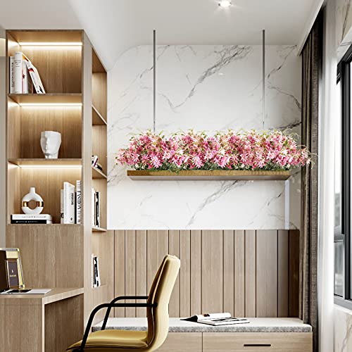 Artificial Flowers Wildflowers Silk Daisy Spring Fake Daisies Decoration Summer UV Resistant Colorful Mixed Bundles Faux Greenery Outdoor Plant Stem Filler for Home Decor Indoor Floral Arrangements - color: 06-pink