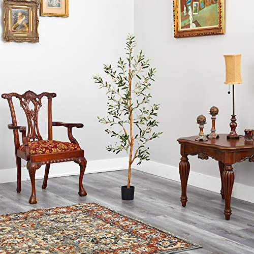 Nearly Natural 4.5ft. Olive Artificial Tree - size: 4ft 6in