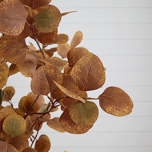 Nearly Natural 7ft. Artificial Autumn Fall Eucalyptus Tree
