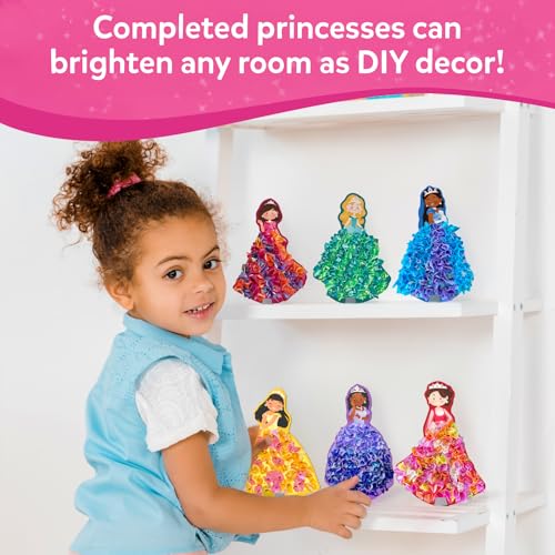 Skillmatics Poke-in Art - Magical Princesses, Mess-Free Fun for Kids, DIY Wood Craft Kits, Creative Activity, Gifts for Girls & Boys Ages 4, 5, 6, 7, 8, 9 - style: 1. Magical Princesses