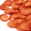 TINGE TIME 200pcs Silk Rose Petals Burnt Orange Flower Petals for Wedding, Flower Girl Basket, Aisle Runner, Romantic Dinner Centerpieces, Proposal, Party Confetti - color: Burntorange