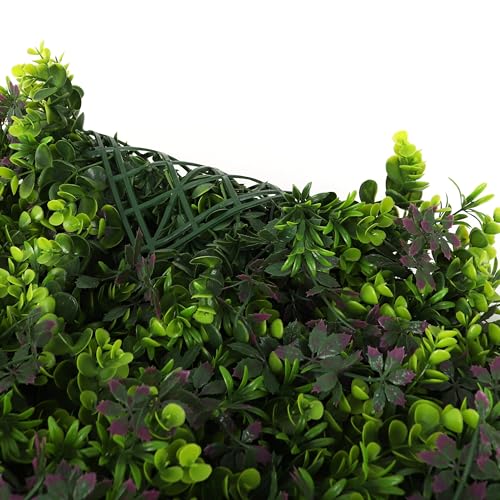 3rd Street Inn Artificial Greenery Wall Panels for Privacy - 12-Pack - color: Purple Passion Mix