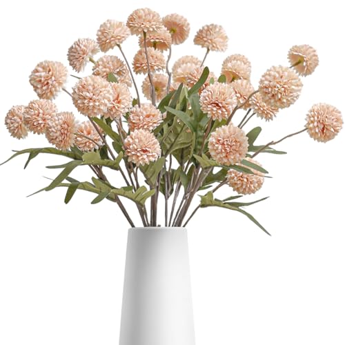 Fake Flowers, 10 Pack Bundles 50 Blossoms Artificial Flowers Perfect for Living Room Decor, Elegant Table Centerpieces & Modern Room Decor Aesthetic, Pink - color: Pink