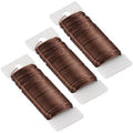 114 Yards 22 Gauge Metal Floral Flexible Paddle Wire for Christmas Wreath Tree, Floral Flower Arrangements(Brown) - color: Brown