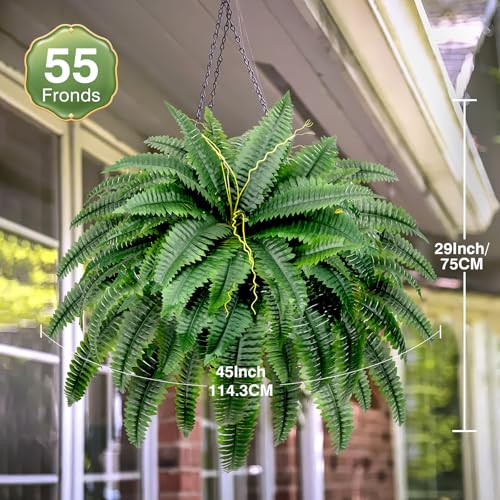 Artificial Boston Fern Bush -