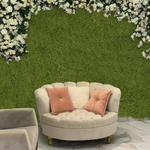 Fake Green Moss Roll Table Runner Faux Moss Adhesive Fairy Garden Grass 12" x 71" Artificial Moss for Indoor Plants Wall Crafts DIY Table Centerpieces Fairy Woodland Floral Wedding 30x180cm - size: Green-12" x 71"/30x180 cm