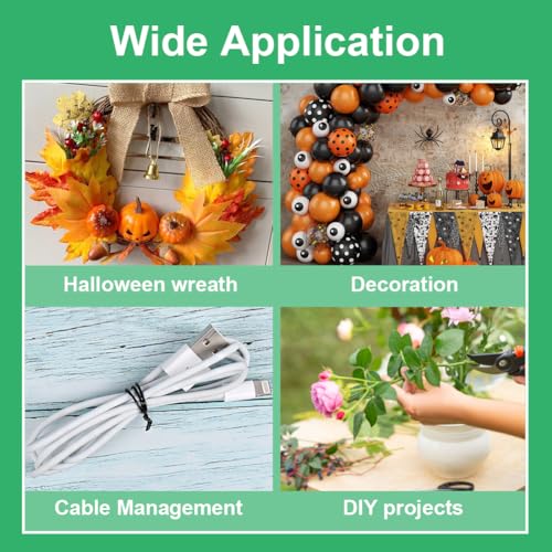 328 Feet Plant Twist Tie Plastic Coated Soft Garden Metal Wire 1mm Thin for Tomato Plants, Climbing Roses and Vines Organizing (Black) - color: Black
